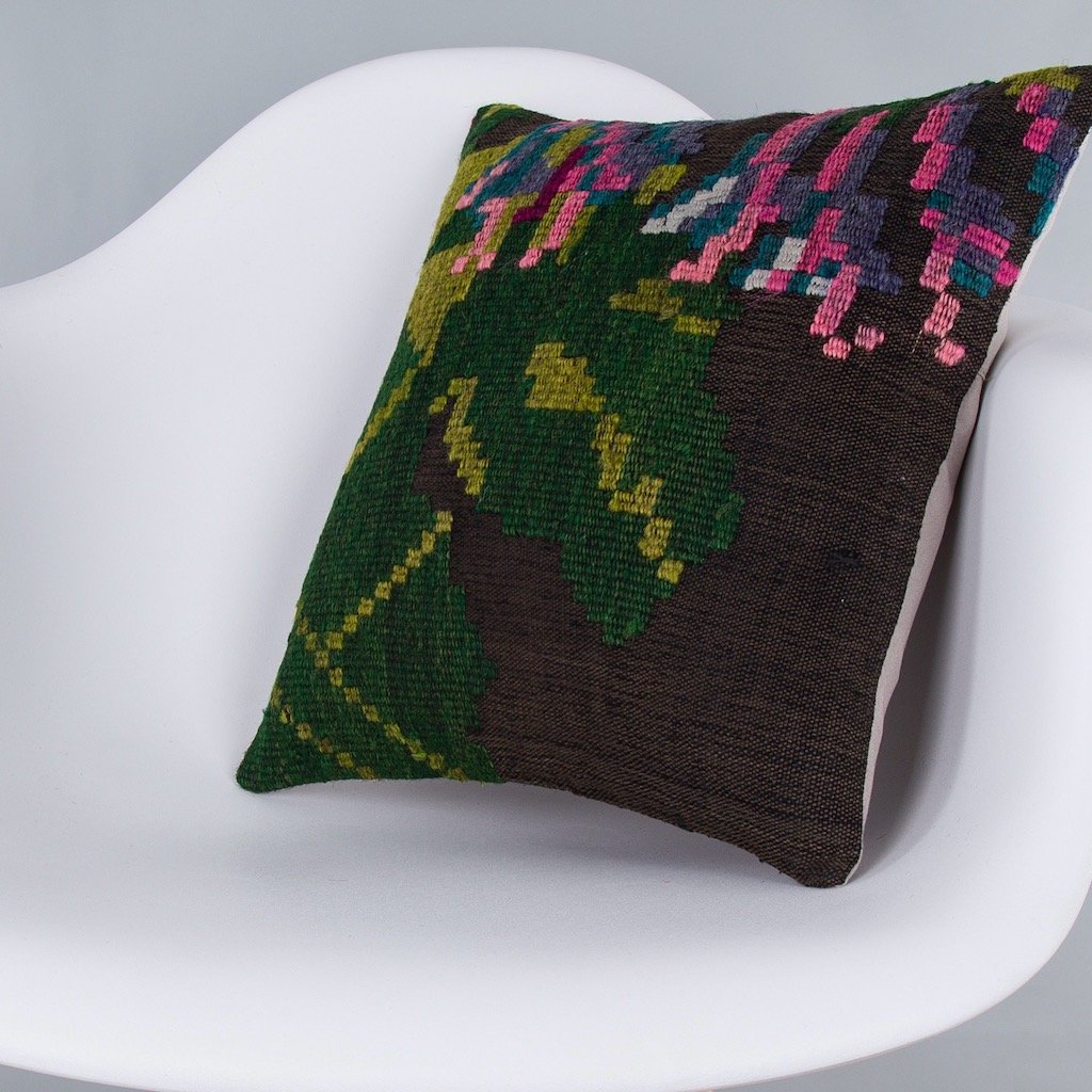Geometric_Multiple Color_Kilim Pillow Cover_16x16_Z1001_7534