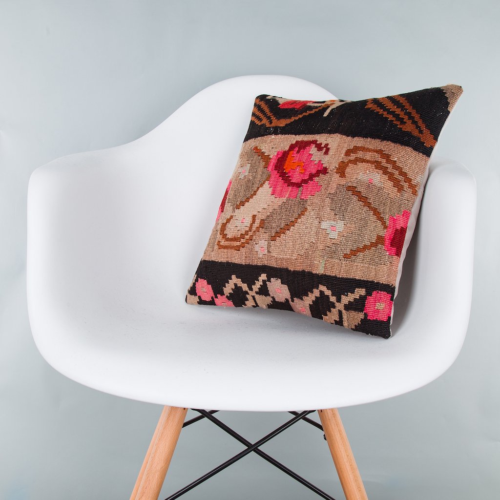 Geometric_Multiple Color_Kilim Pillow Cover_16x16_Z1001_7703