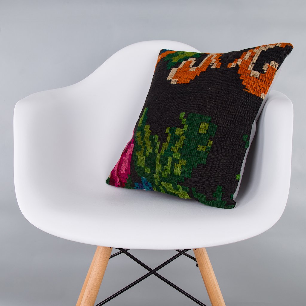 Geometric_Multiple Color_Kilim Pillow Cover_16x16_Z1001_7839