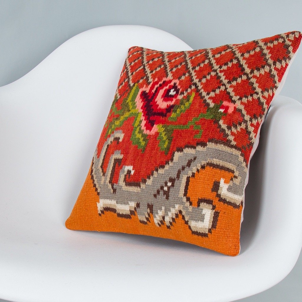 Geometric_Multiple Color_Kilim Pillow Cover_16x16_Z1001_7970