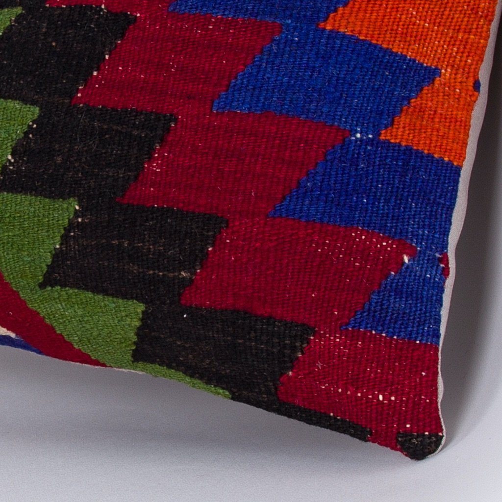 Geometric_Multiple Color_Kilim Pillow Cover_16x16_Z1010_7259