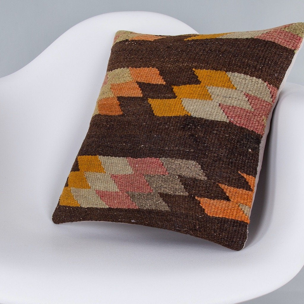 Geometric_Multiple Color_Kilim Pillow Cover_16x16_Z1010_7284