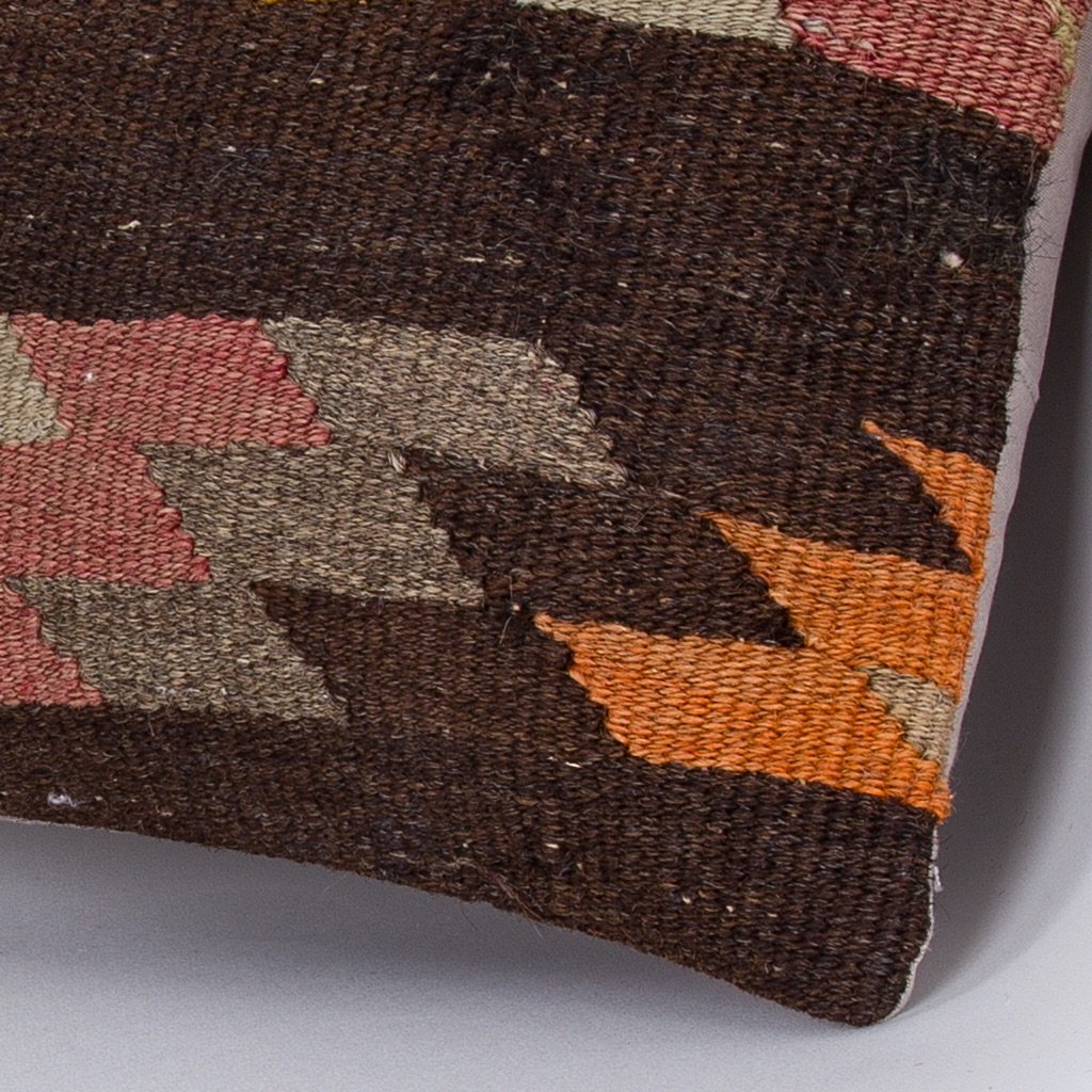 Geometric_Multiple Color_Kilim Pillow Cover_16x16_Z1010_7284