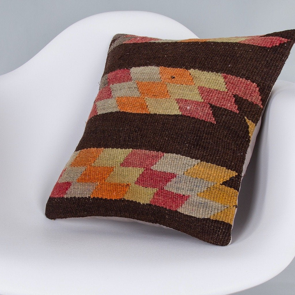 Geometric_Multiple Color_Kilim Pillow Cover_16x16_Z1010_7285