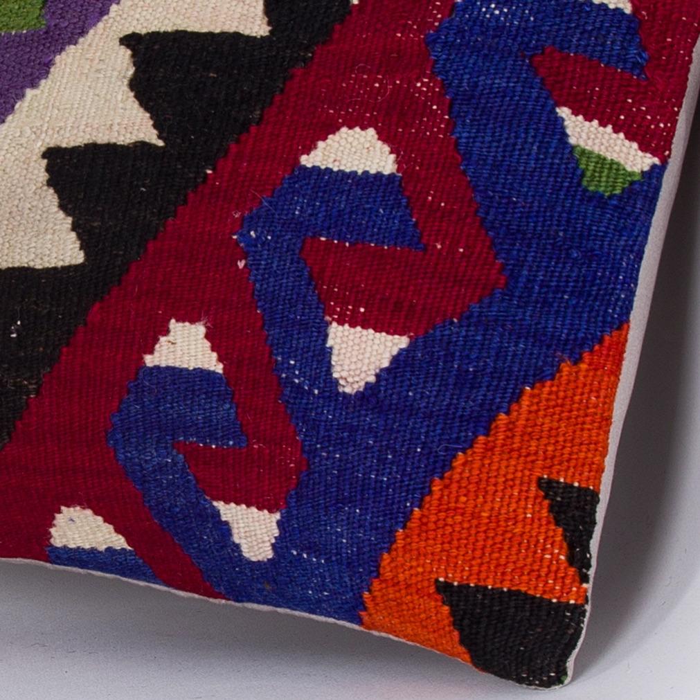 Geometric_Multiple Color_Kilim Pillow Cover_16x16_Z1010_7517