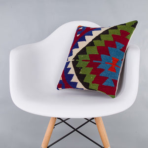 Geometric_Multiple Color_Kilim Pillow Cover_16x16_Z1010_7527