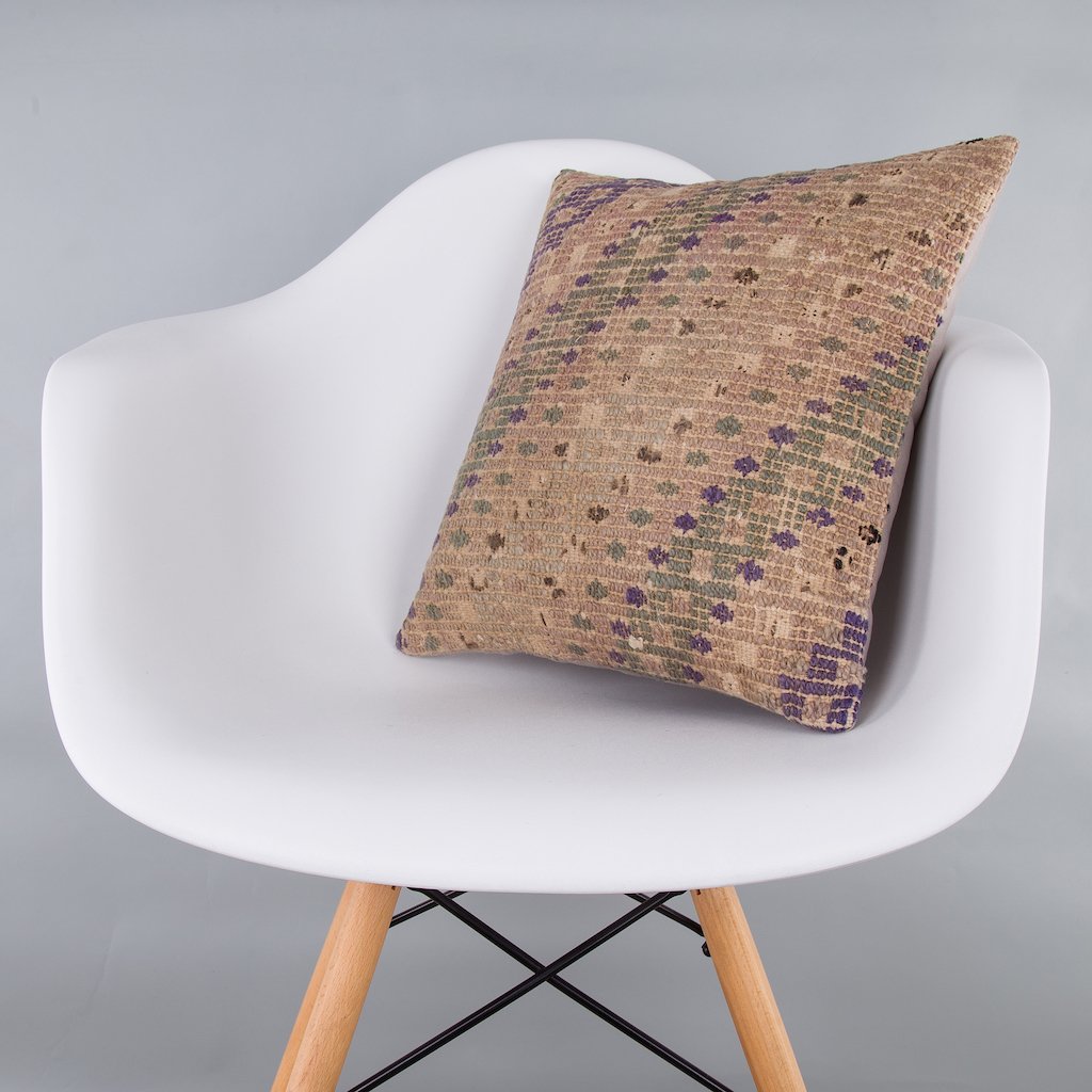 Plain_Multiple Color_Kilim Pillow Cover_16x16_Z1008_7252