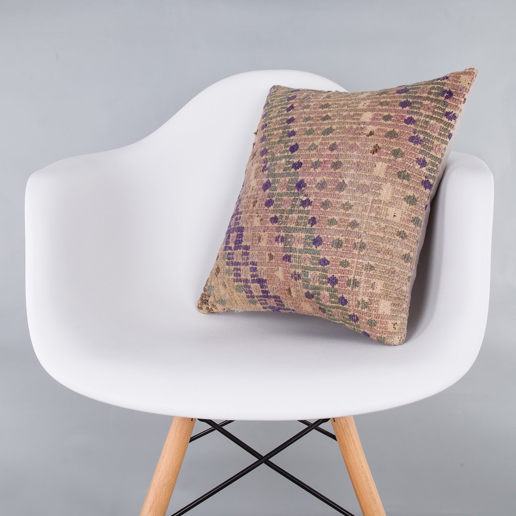 Plain_Multiple Color_Kilim Pillow Cover_16x16_Z1008_7274