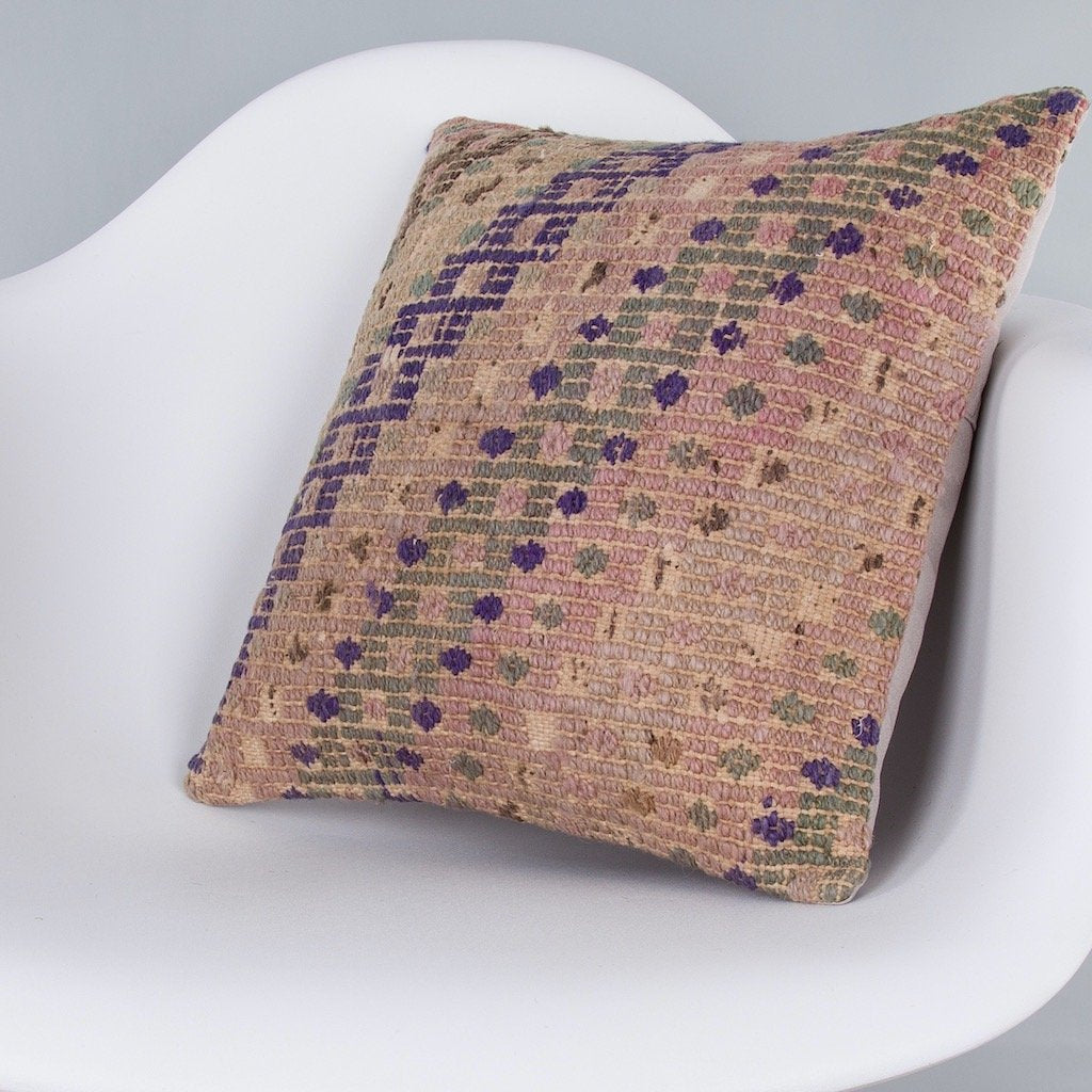 Plain_Multiple Color_Kilim Pillow Cover_16x16_Z1008_7275