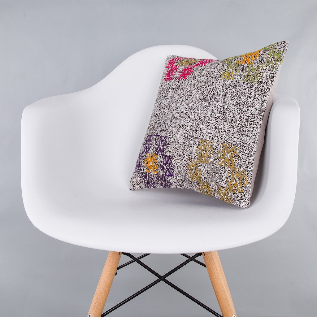Plain_Multiple Color_Kilim Pillow Cover_16x16_Z1008_7551
