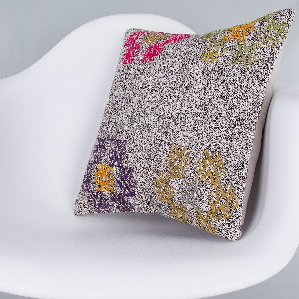 Plain_Multiple Color_Kilim Pillow Cover_16x16_Z1008_7551