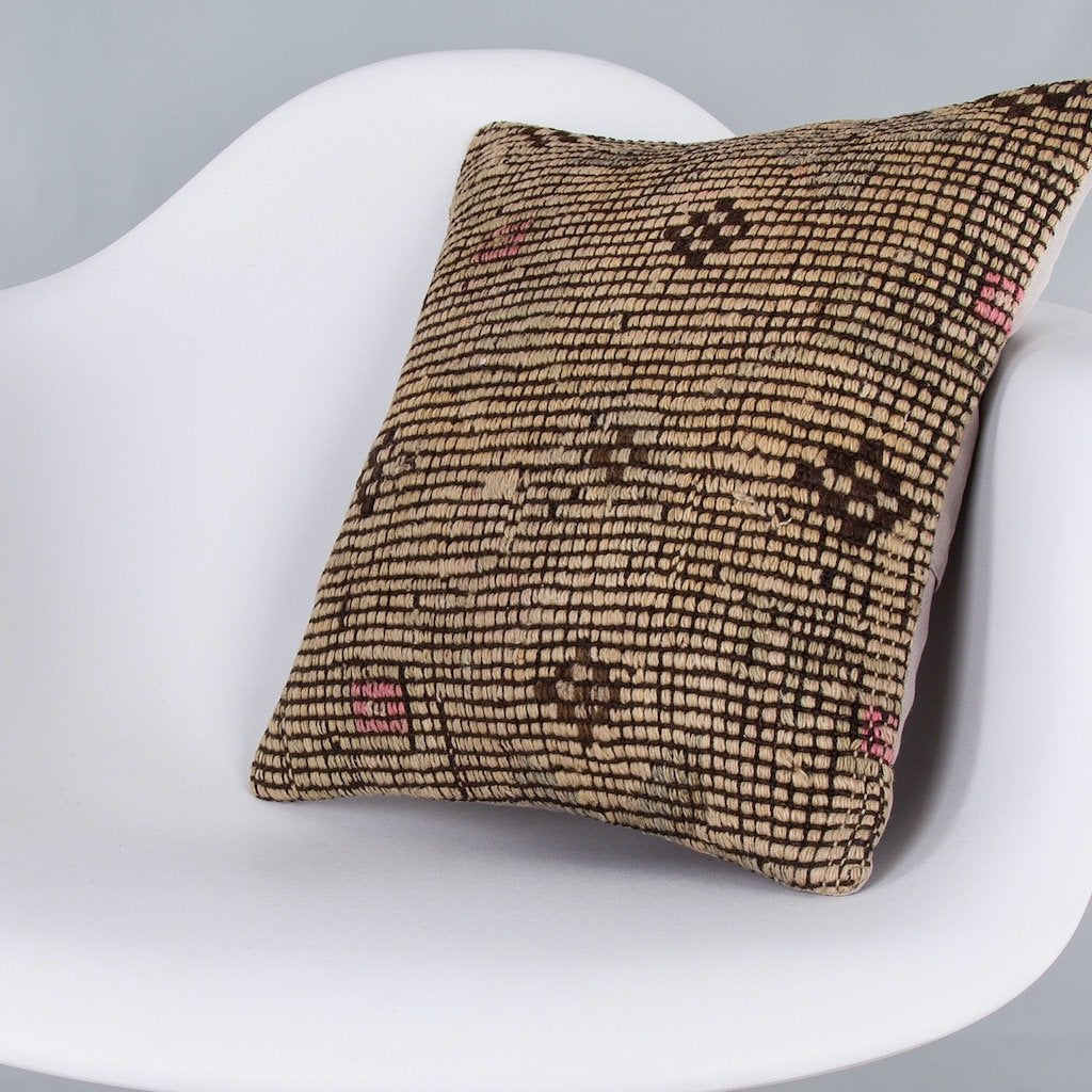 Plain_Multiple Color_Kilim Pillow Cover_16x16_Z1008_7944