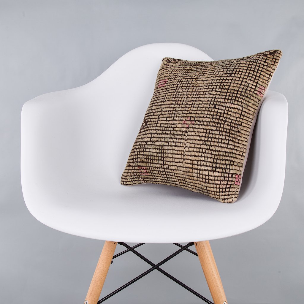 Plain_Multiple Color_Kilim Pillow Cover_16x16_Z1008_7945