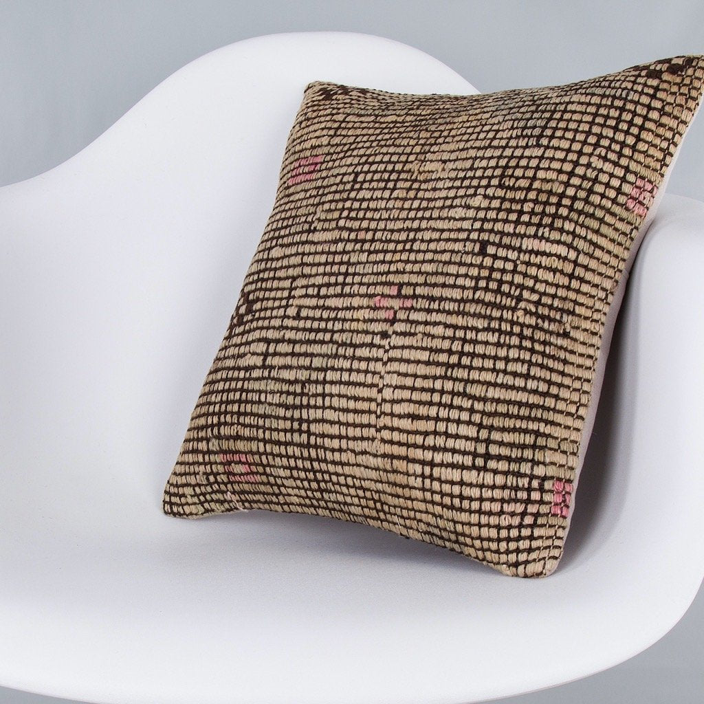 Plain_Multiple Color_Kilim Pillow Cover_16x16_Z1008_7945