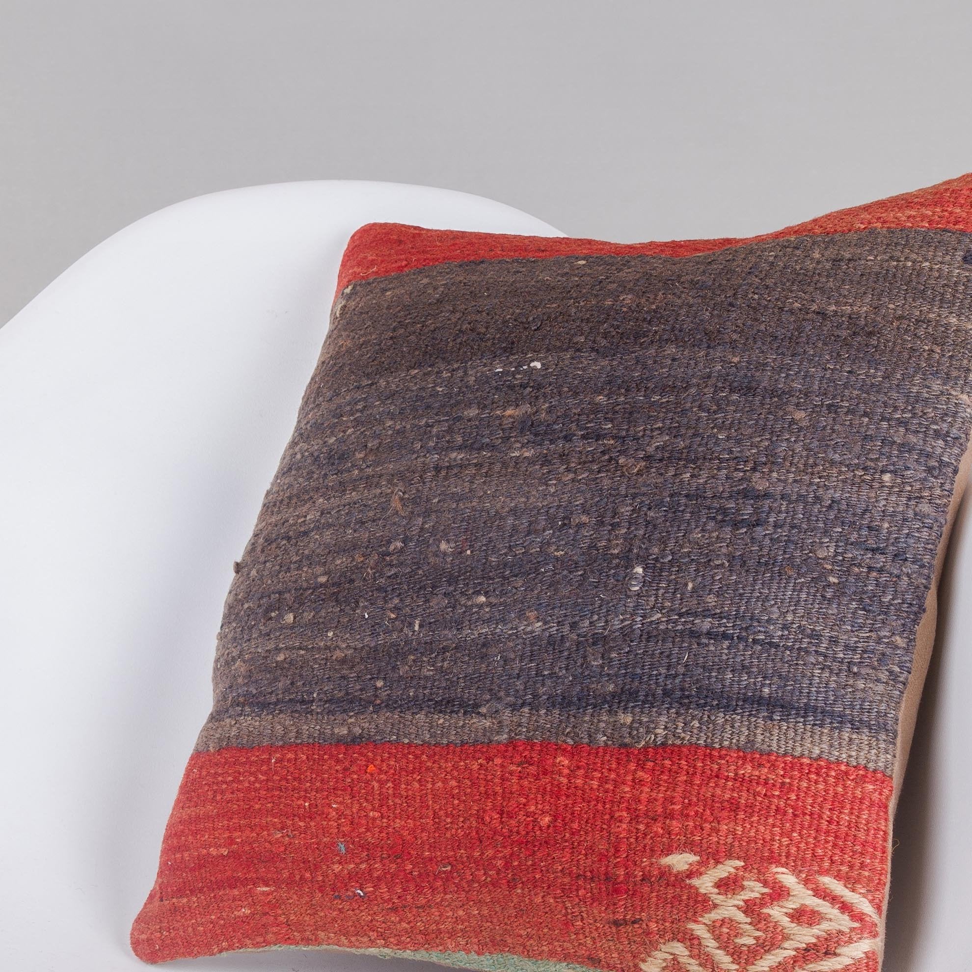 Striped Multi Color Kilim Pillow Cover 16x16 5388 - kilimpillowstore
 - 2
