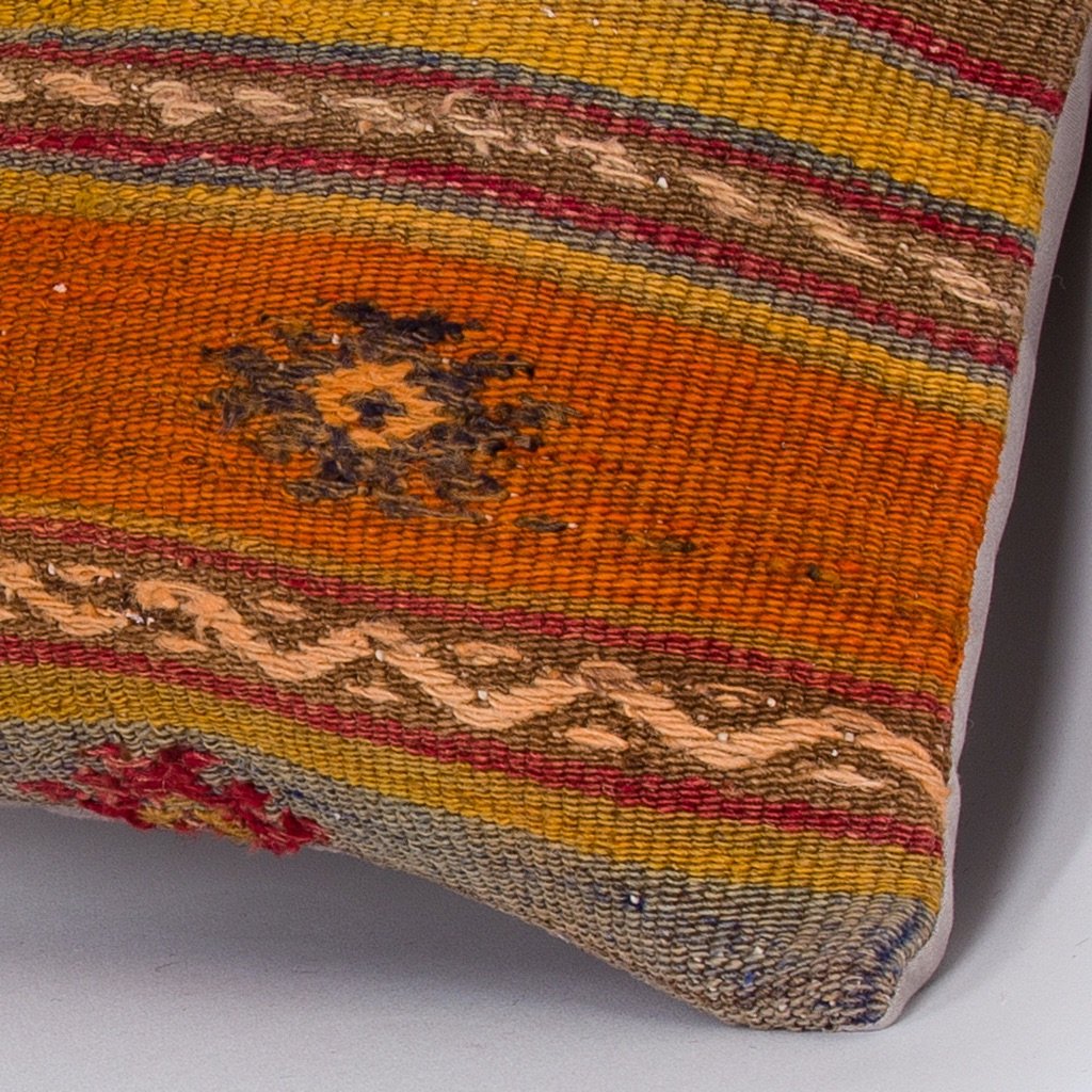 Striped_Multiple Color_Kilim Pillow Cover_16x16_Z1000_7270