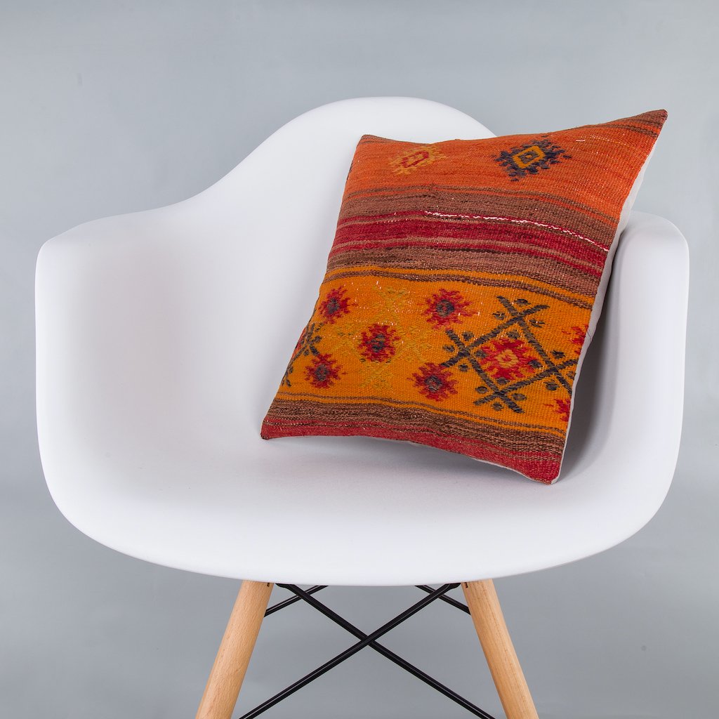 Striped_Multiple Color_Kilim Pillow Cover_16x16_Z1000_7423