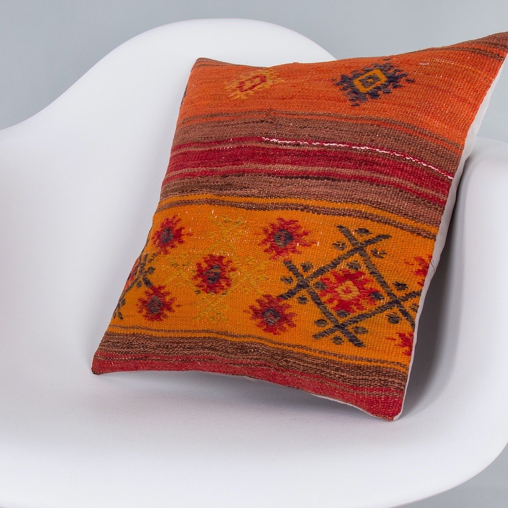 Striped_Multiple Color_Kilim Pillow Cover_16x16_Z1000_7423