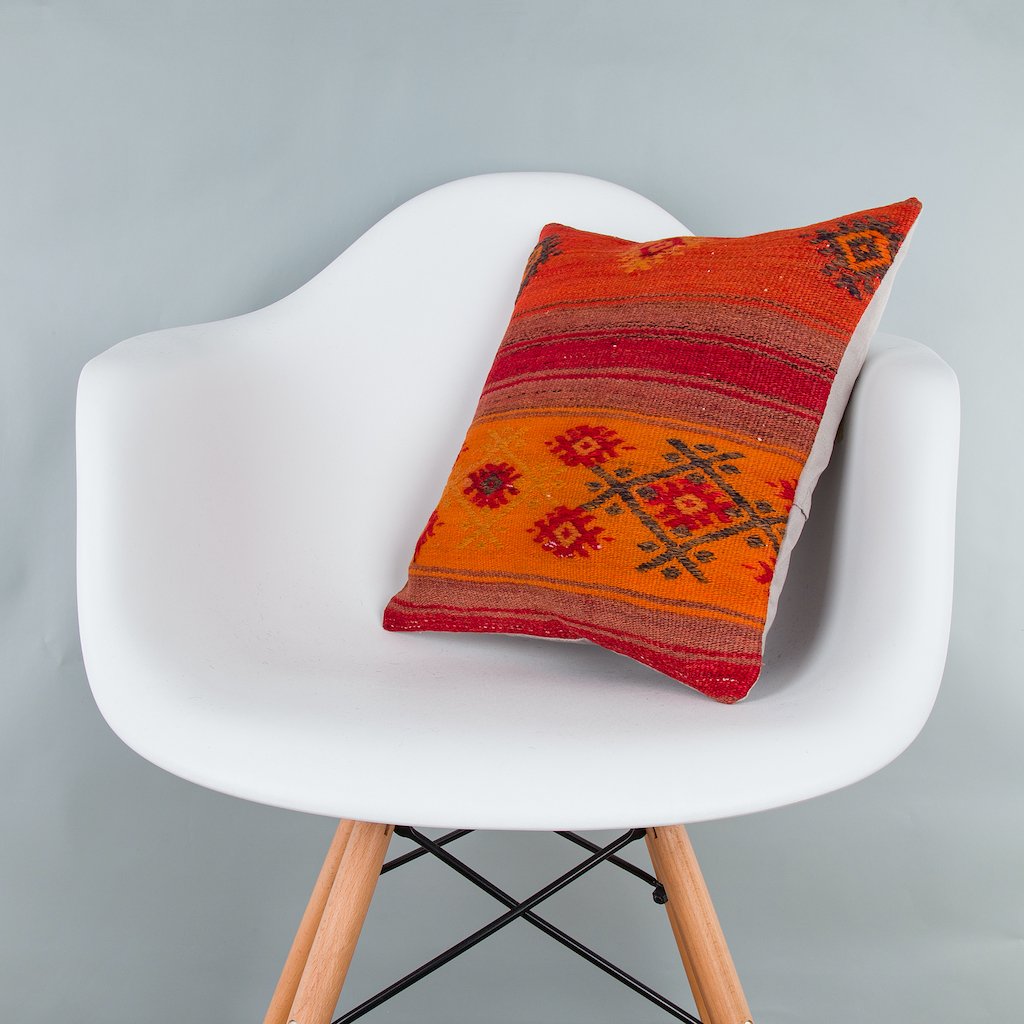 Striped_Multiple Color_Kilim Pillow Cover_16x16_Z1000_7508