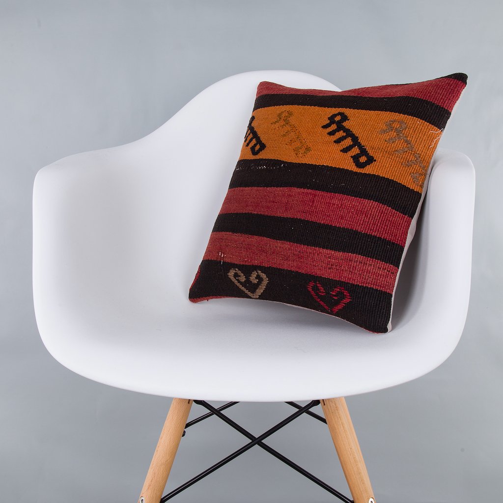 Striped_Multiple Color_Kilim Pillow Cover_16x16_Z1000_7526