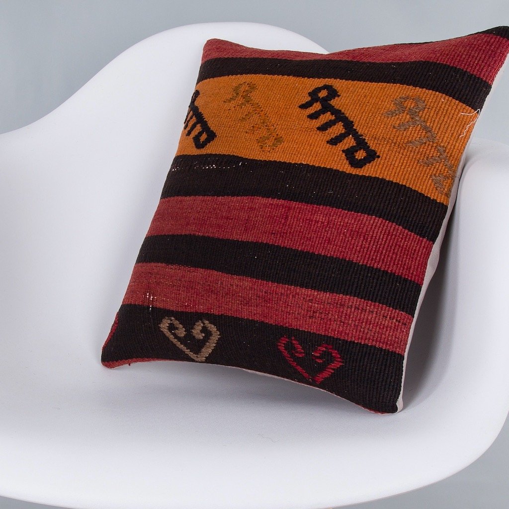 Striped_Multiple Color_Kilim Pillow Cover_16x16_Z1000_7526