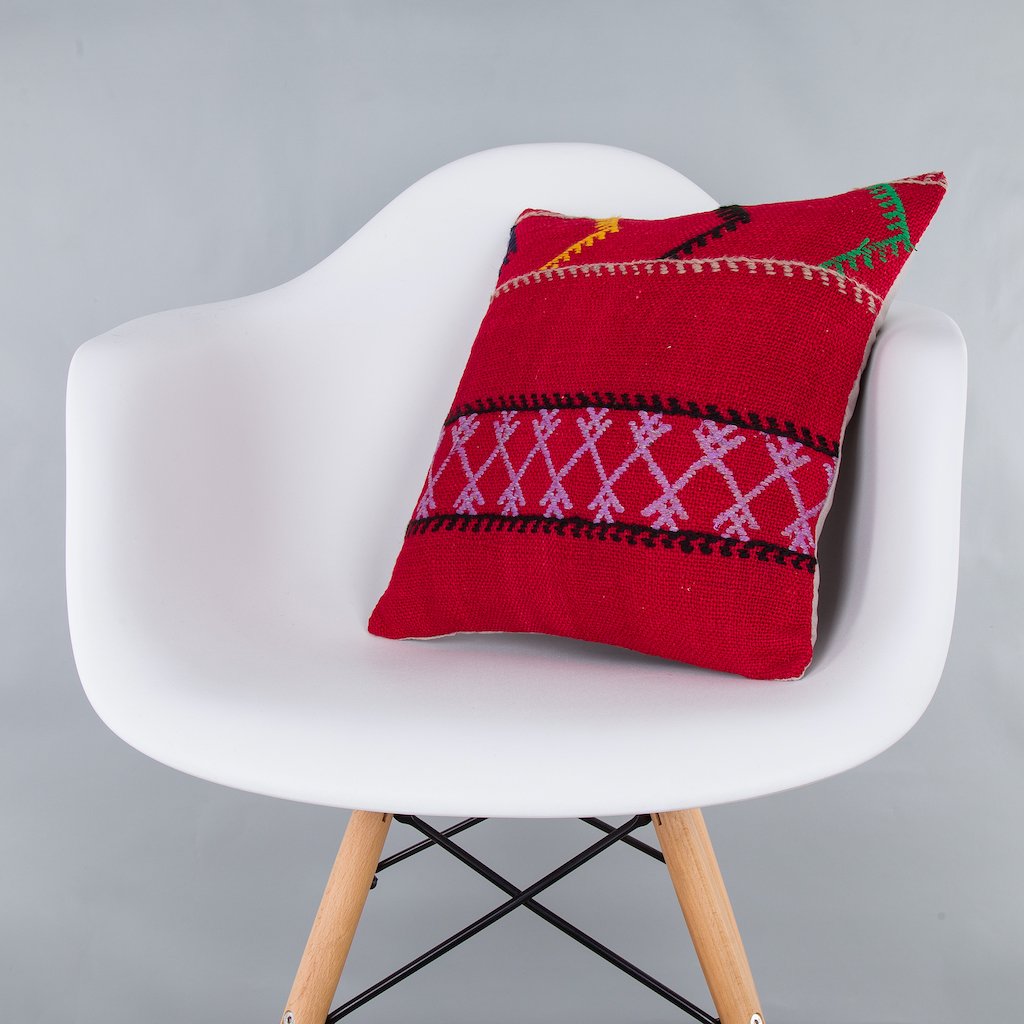 Striped_Multiple Color_Kilim Pillow Cover_16x16_Z1000_7531