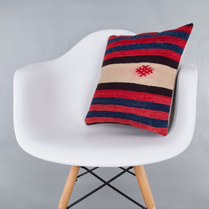 Striped_Multiple Color_Kilim Pillow Cover_16x16_Z1000_7538