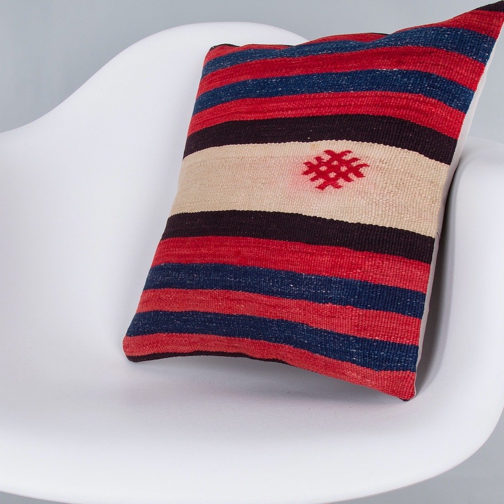 Striped_Multiple Color_Kilim Pillow Cover_16x16_Z1000_7538