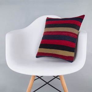 Striped_Multiple Color_Kilim Pillow Cover_16x16_Z1000_7565