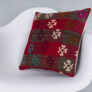 Striped_Multiple Color_Kilim Pillow Cover_16x16_Z1000_7567