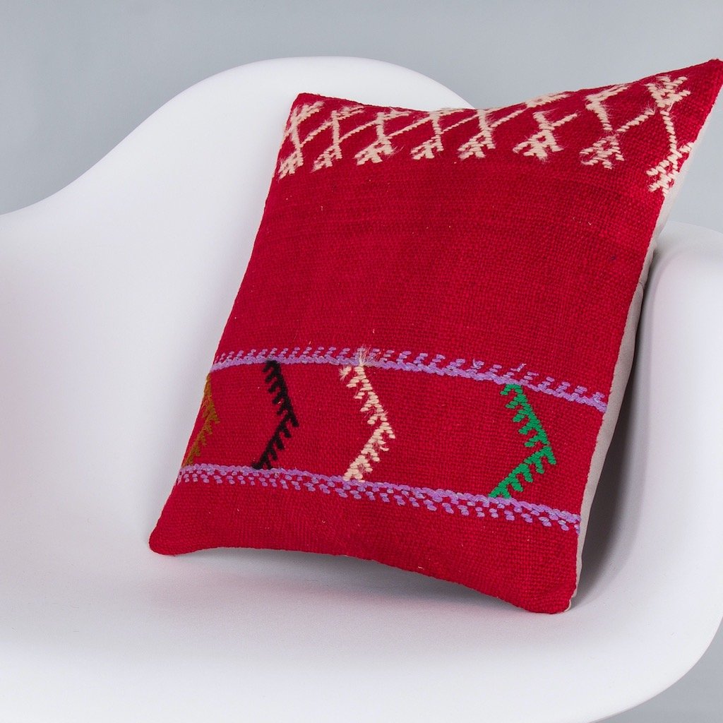 Striped_Multiple Color_Kilim Pillow Cover_16x16_Z1000_7570