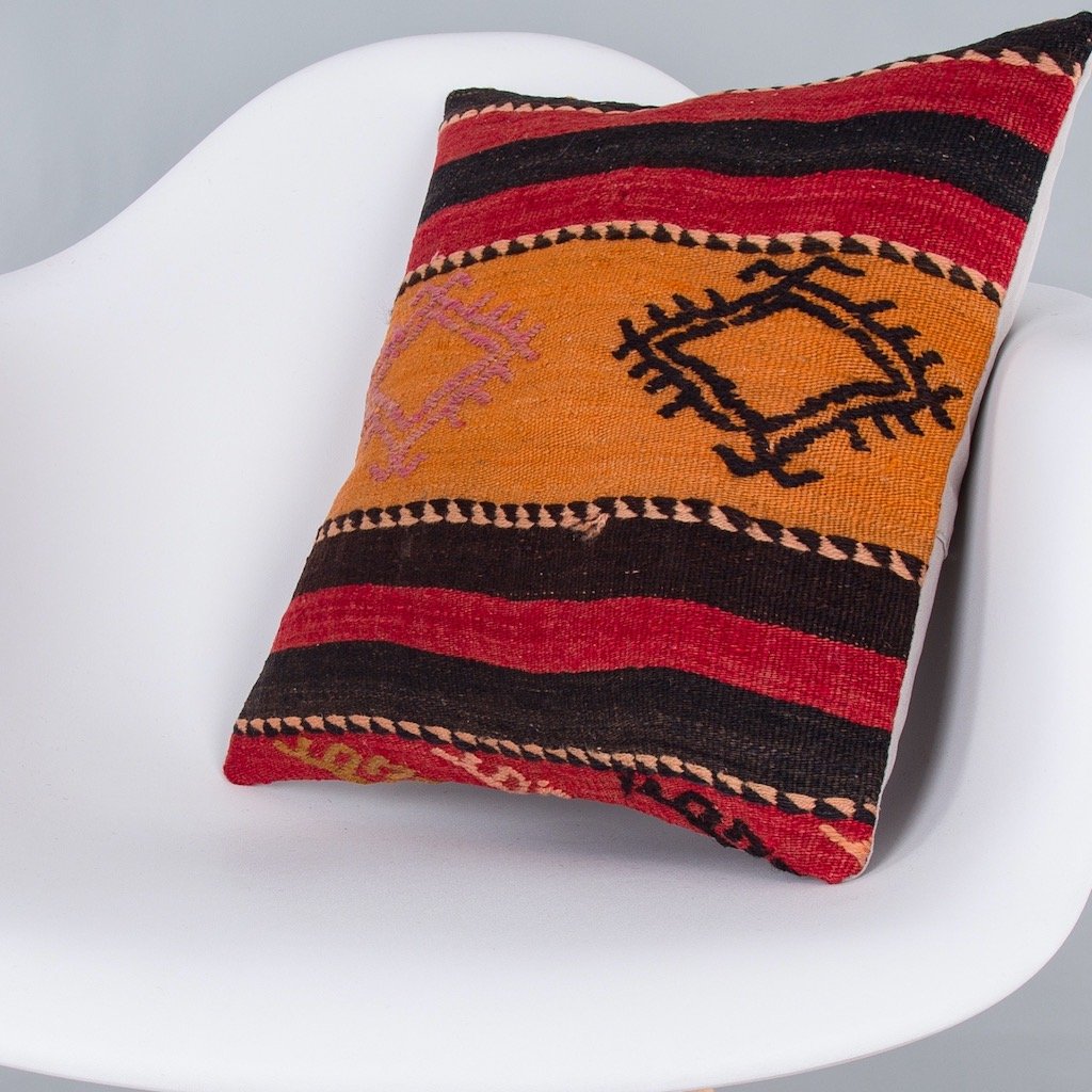 Striped_Multiple Color_Kilim Pillow Cover_16x16_Z1000_7613
