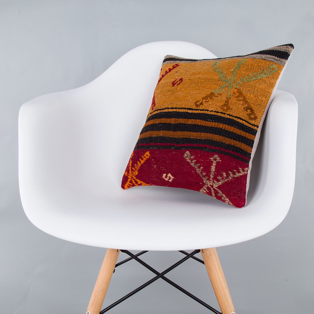 Striped_Multiple Color_Kilim Pillow Cover_16x16_Z1000_7630