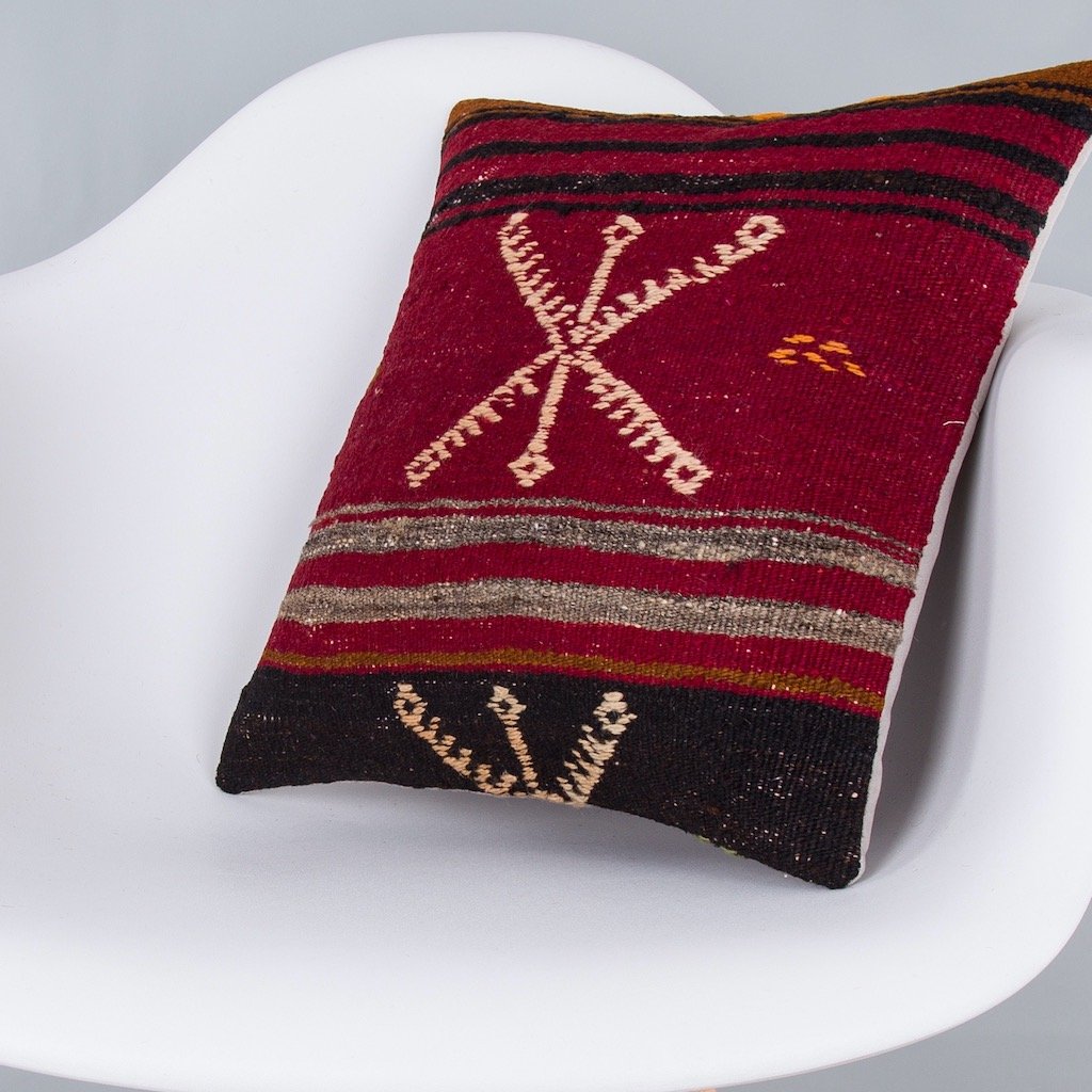 Striped_Multiple Color_Kilim Pillow Cover_16x16_Z1000_7633