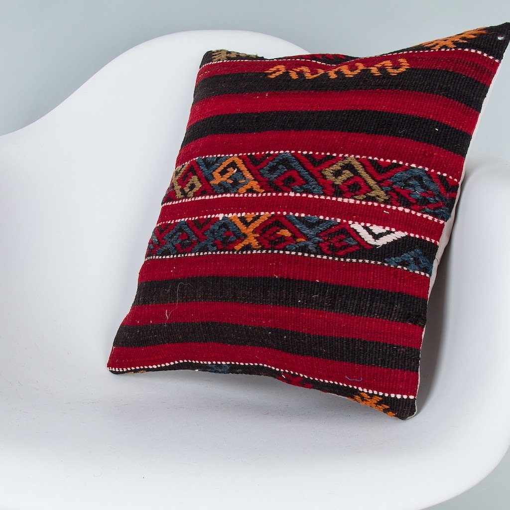 Striped_Multiple Color_Kilim Pillow Cover_16x16_Z1000_7672