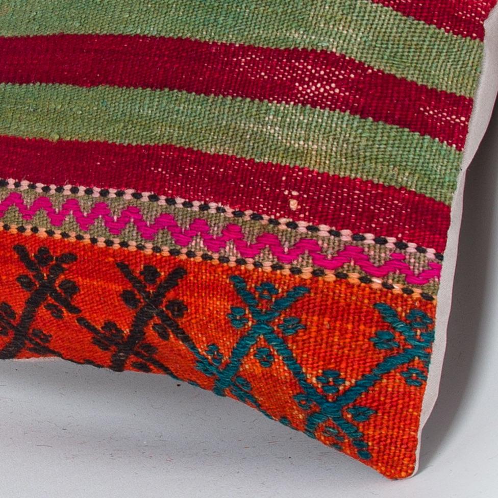 Striped_Multiple Color_Kilim Pillow Cover_16x16_Z1000_7705