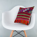Striped_Multiple Color_Kilim Pillow Cover_16x16_Z1000_7706