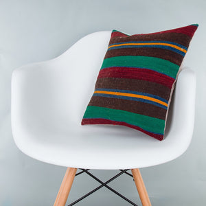 Striped_Multiple Color_Kilim Pillow Cover_16x16_Z1000_7713