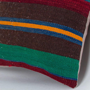 Striped_Multiple Color_Kilim Pillow Cover_16x16_Z1000_7713