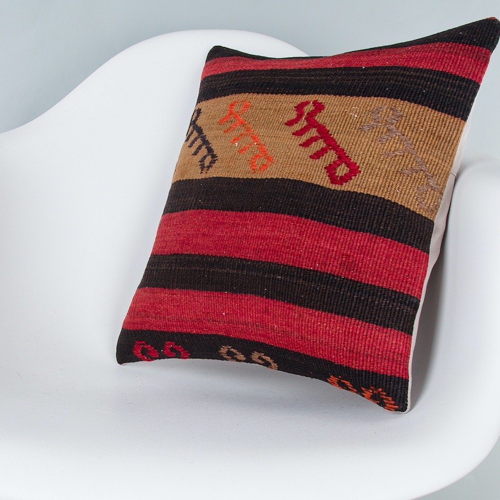 Striped_Multiple Color_Kilim Pillow Cover_16x16_Z1000_7718