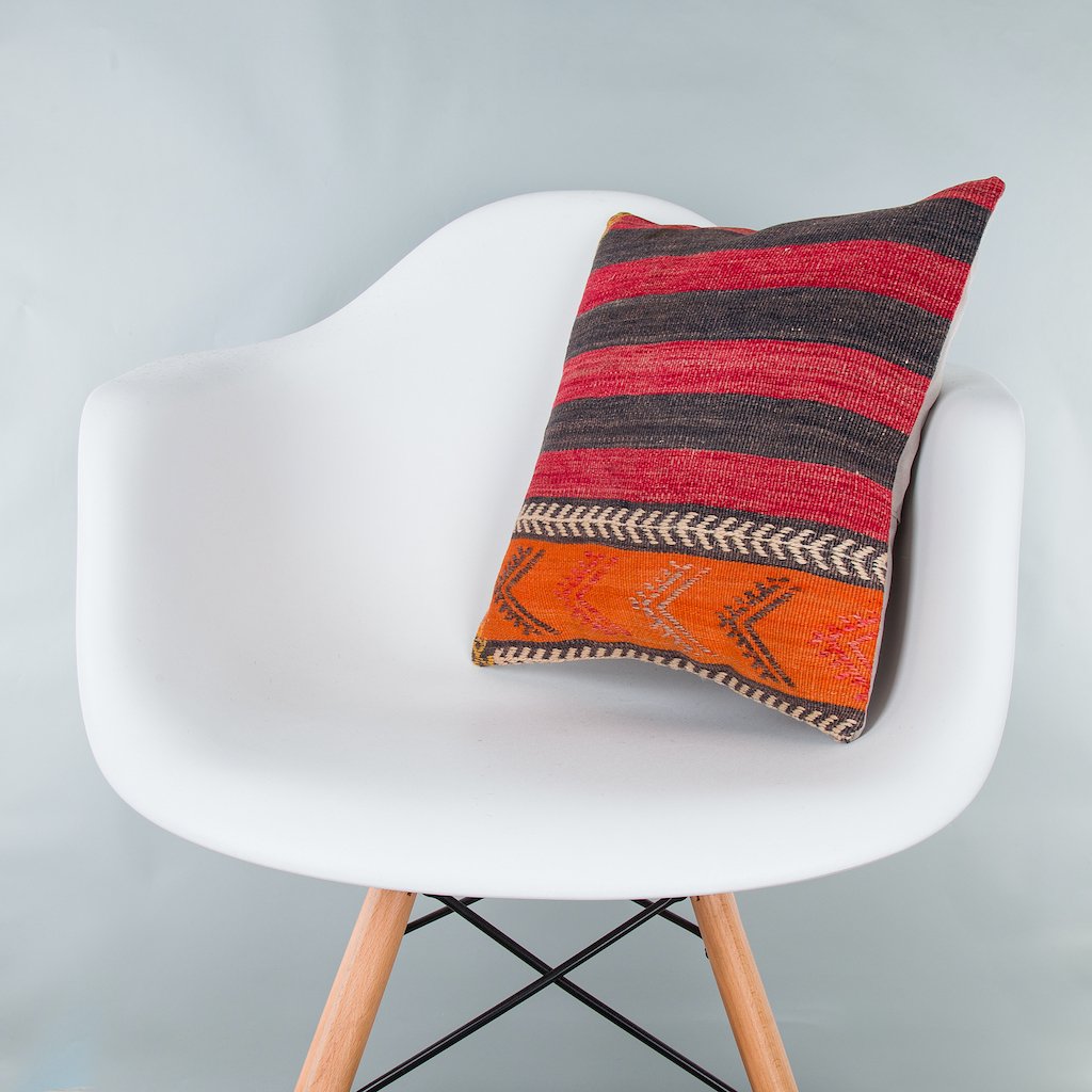 Striped_Multiple Color_Kilim Pillow Cover_16x16_Z1000_7789
