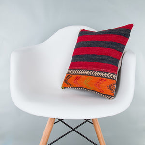 Striped_Multiple Color_Kilim Pillow Cover_16x16_Z1000_7790