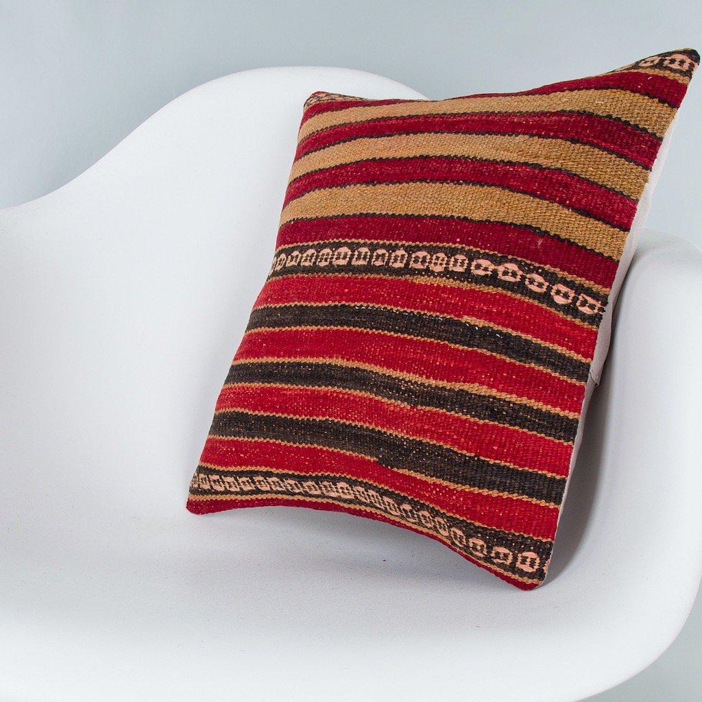 Striped_Multiple Color_Kilim Pillow Cover_16x16_Z1000_7805