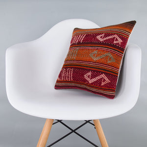 Striped_Multiple Color_Kilim Pillow Cover_16x16_Z1000_7854