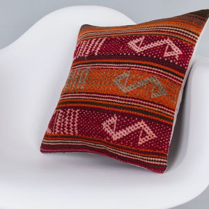 Striped_Multiple Color_Kilim Pillow Cover_16x16_Z1000_7854
