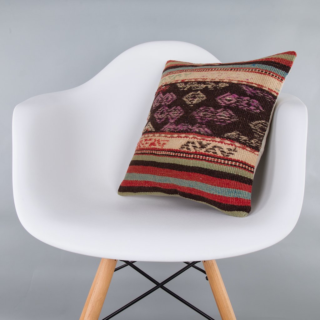 Striped_Multiple Color_Kilim Pillow Cover_16x16_Z1000_7860