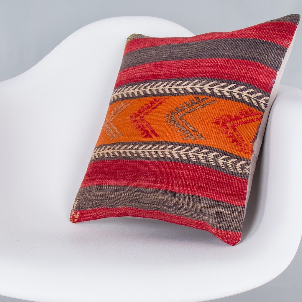 Striped_Multiple Color_Kilim Pillow Cover_16x16_Z1000_7898