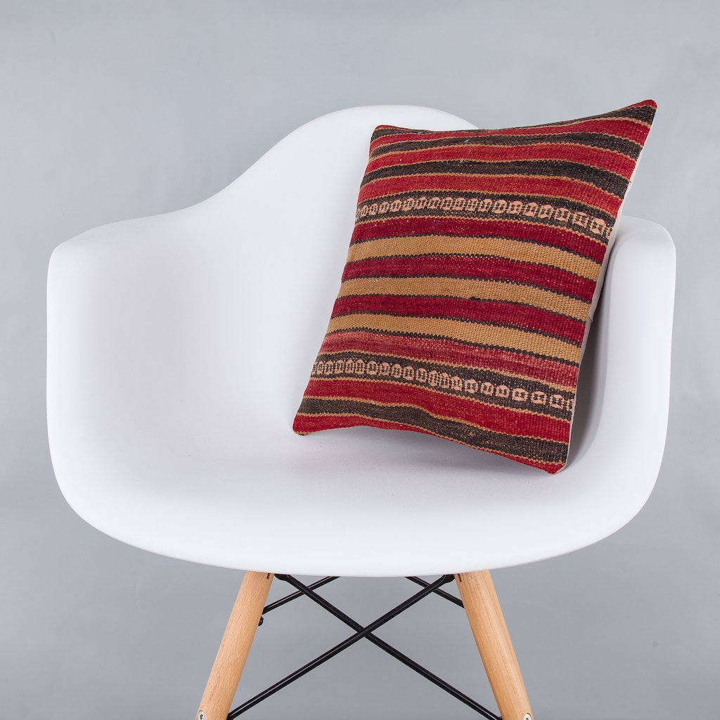 Striped_Multiple Color_Kilim Pillow Cover_16x16_Z1000_7899