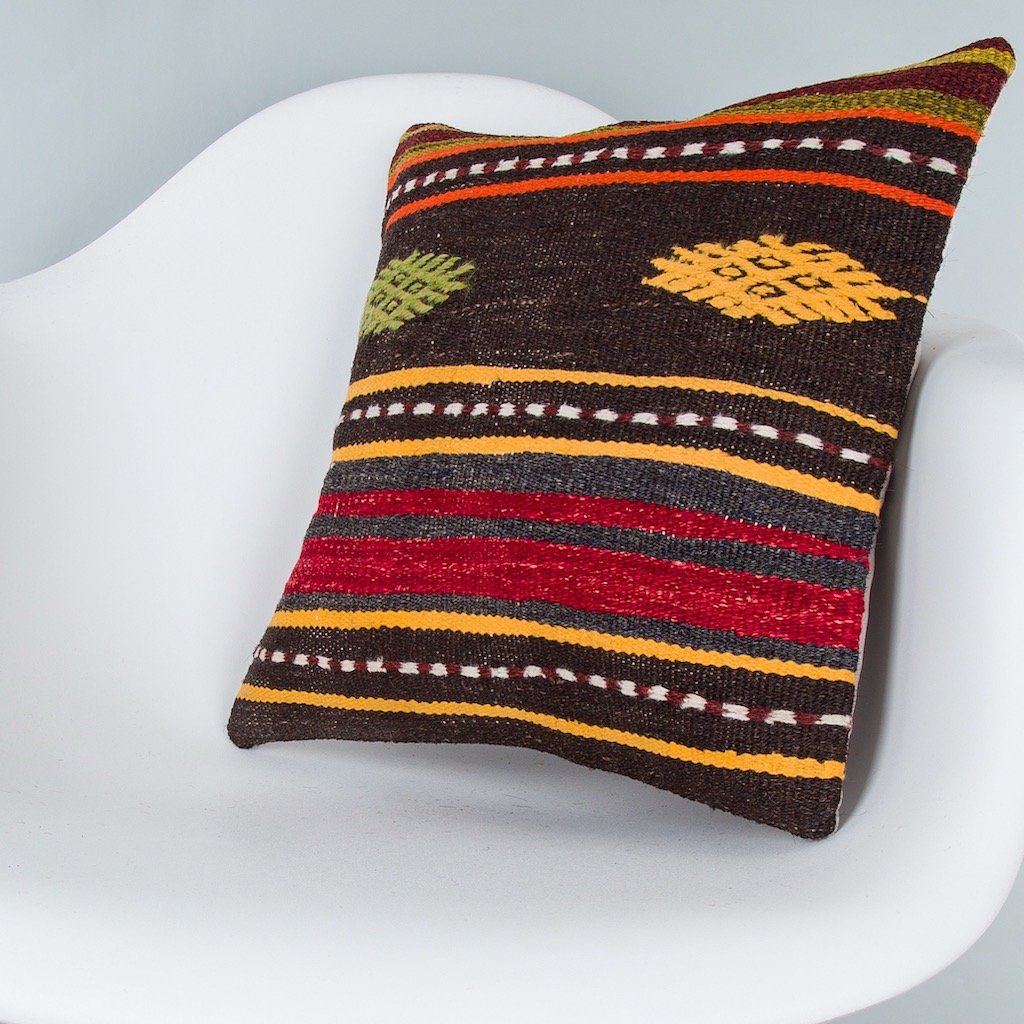 Striped_Multiple Color_Kilim Pillow Cover_16x16_Z1000_8304