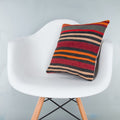 Striped_Multiple Color_Kilim Pillow Cover_16x16_Z1000_8306